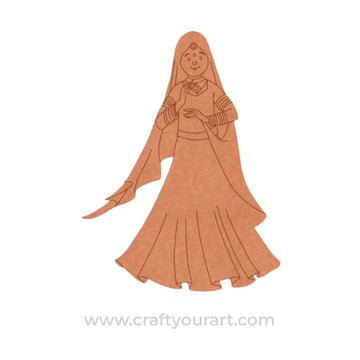 Dancing Woman Pre Marked MDF Design 14