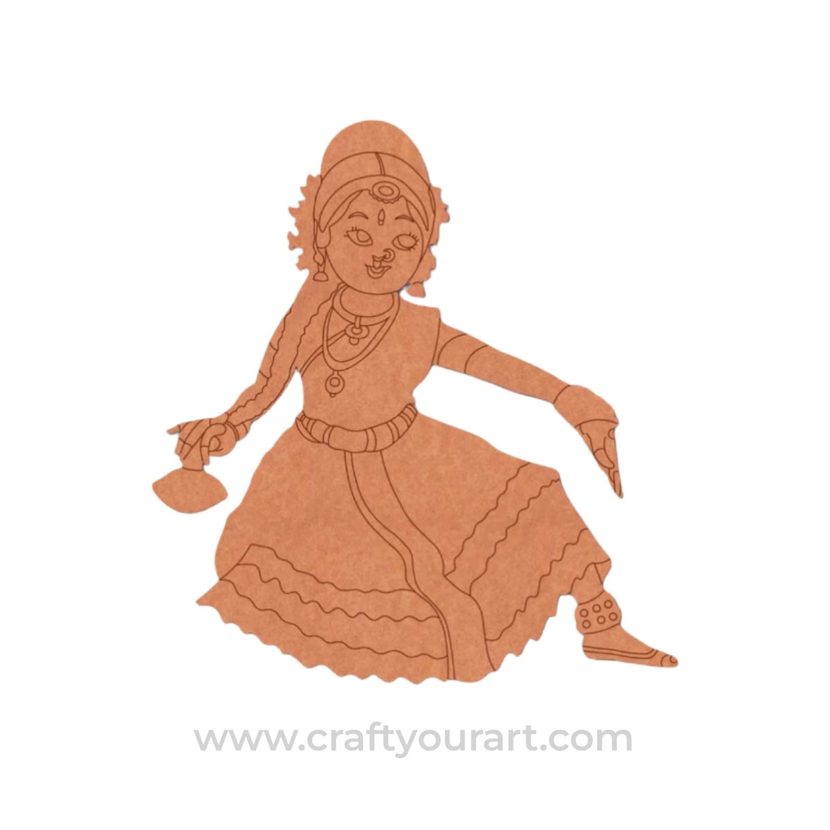 Dancing Woman Pre Marked MDF Design 18