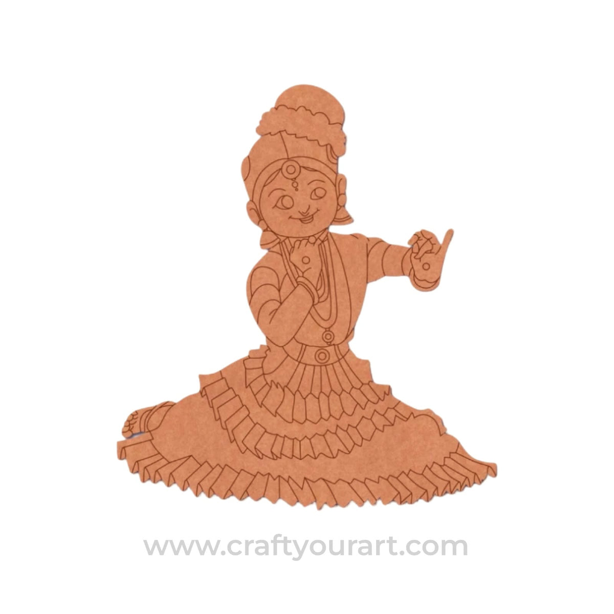 Dancing Woman Pre Marked MDF Design 19