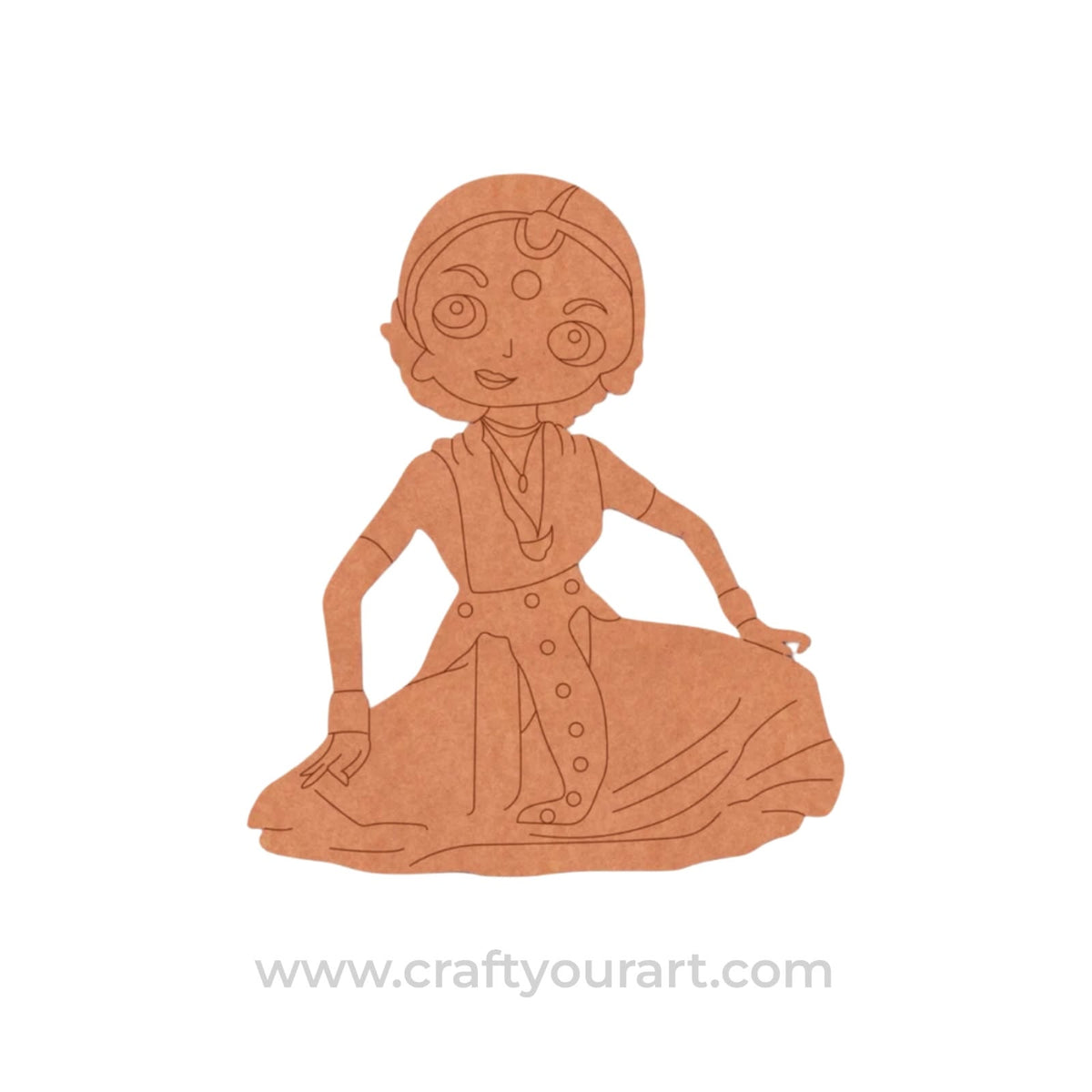 Dancing Woman Pre Marked MDF Design 2