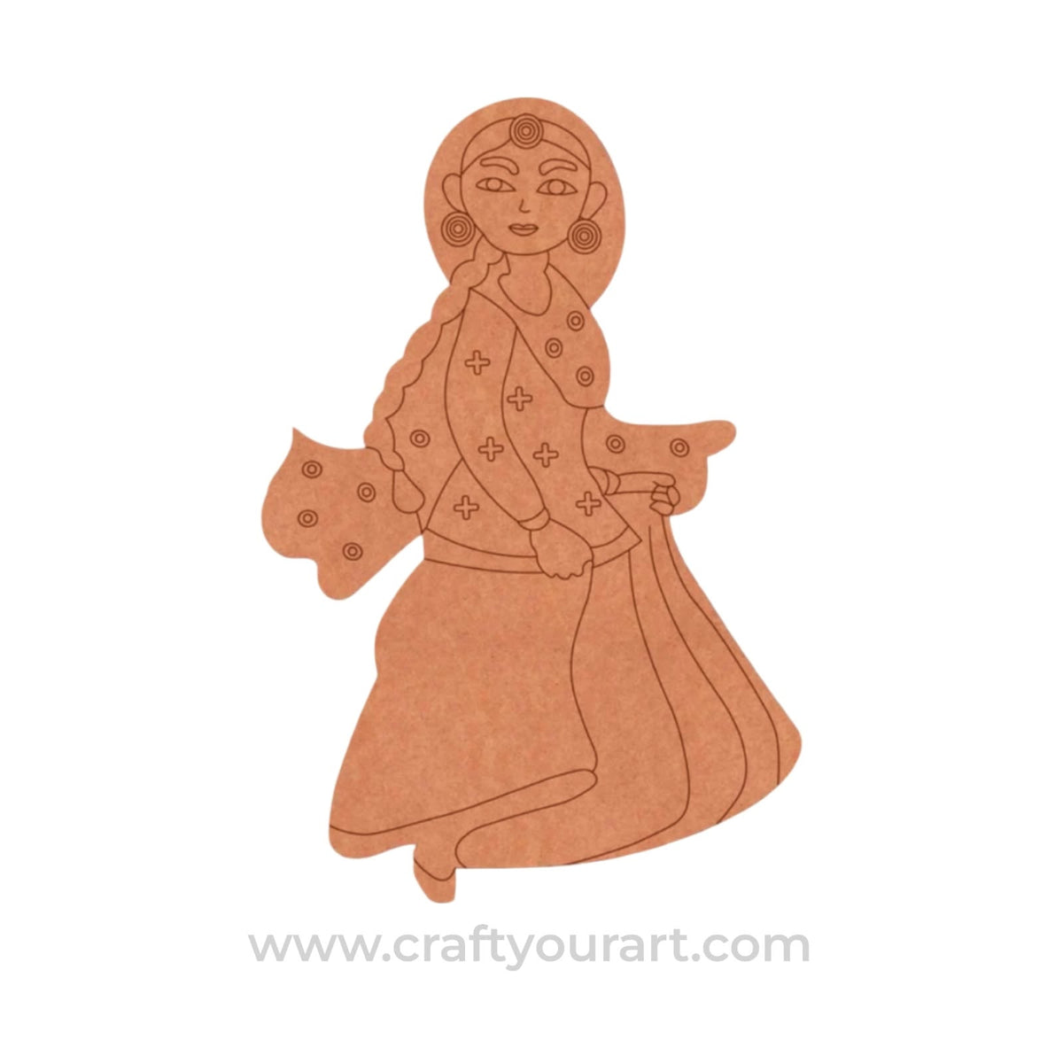 Dancing Woman Pre Marked MDF Design 21