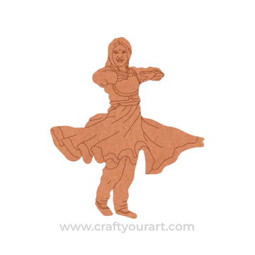 Dancing Woman Pre Marked MDF Design 23