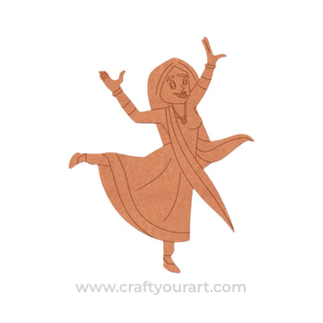 Dancing Woman Pre Marked MDF Design 25