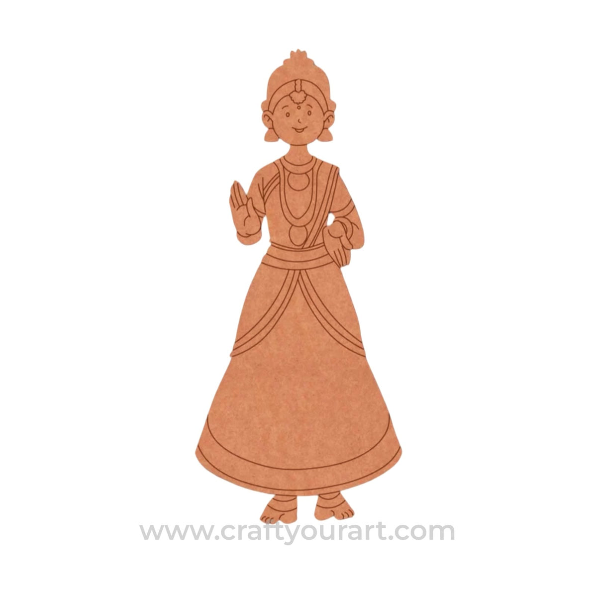 Dancing Woman Pre Marked MDF Design 26