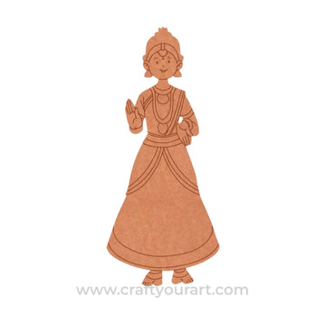 Dancing Woman Pre Marked MDF Design 26