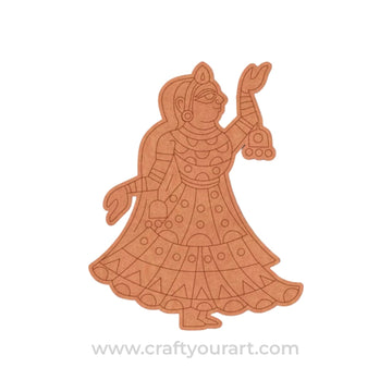 Dancing Woman Pre Marked MDF Design 28