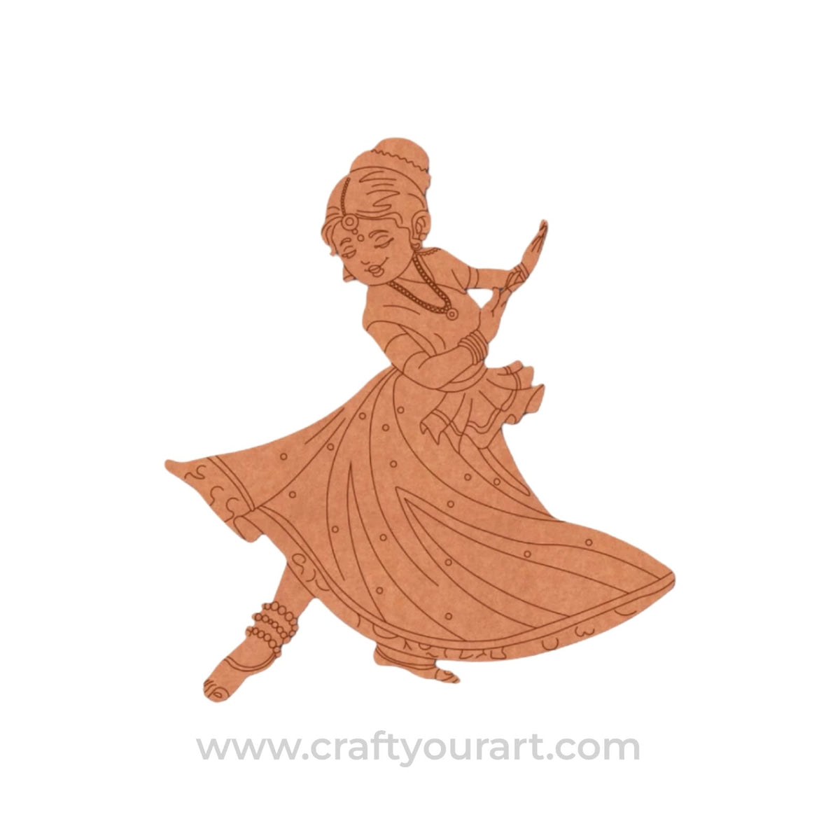 Dancing Woman Pre Marked MDF Design 5