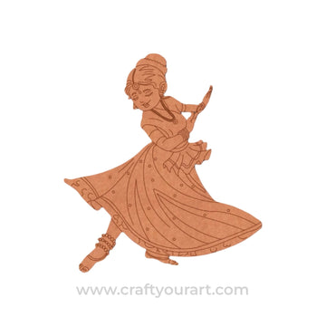 Dancing Woman Pre Marked MDF Design 5