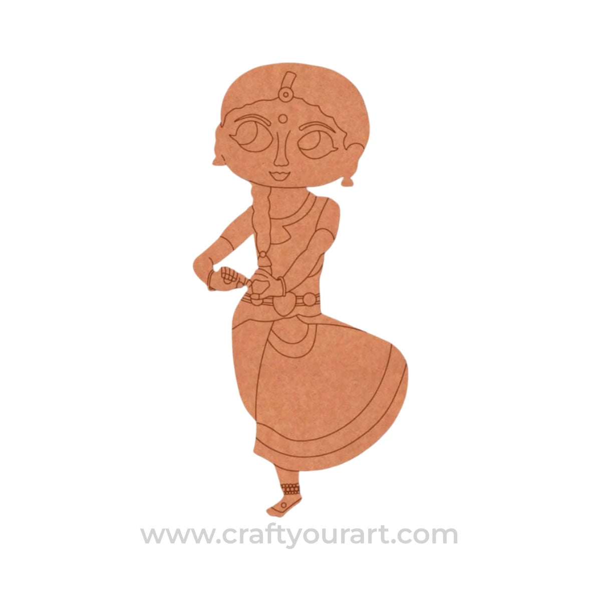 Dancing Woman Pre Marked MDF Design 6