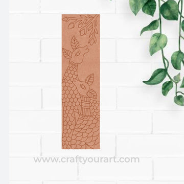 Deer Bookmark Pre Marked MDF Design 1