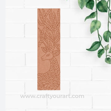 Deer Bookmark Pre Marked MDF Design 2