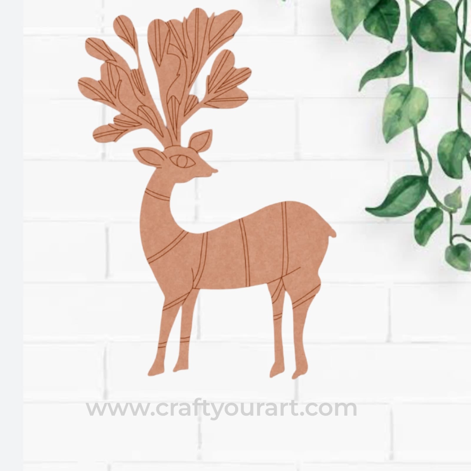 Deer Pre Marked MDF Design 10