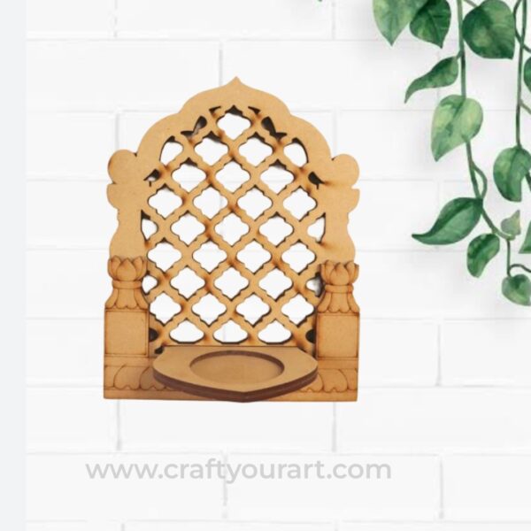 Designer Jharokha Tealight Pre Marked MDF Design 5