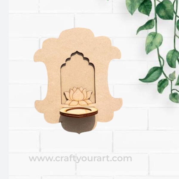 Designer Jharokha Tealight Pre Marked MDF Design 6