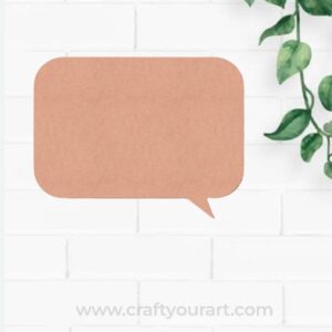 Dialogue Base Cutout MDF Design 1