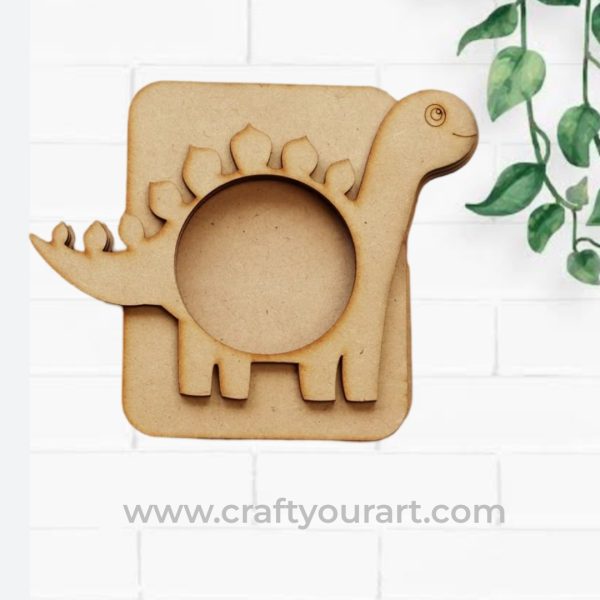Dinosaur Polaroid MDF frame Design 2