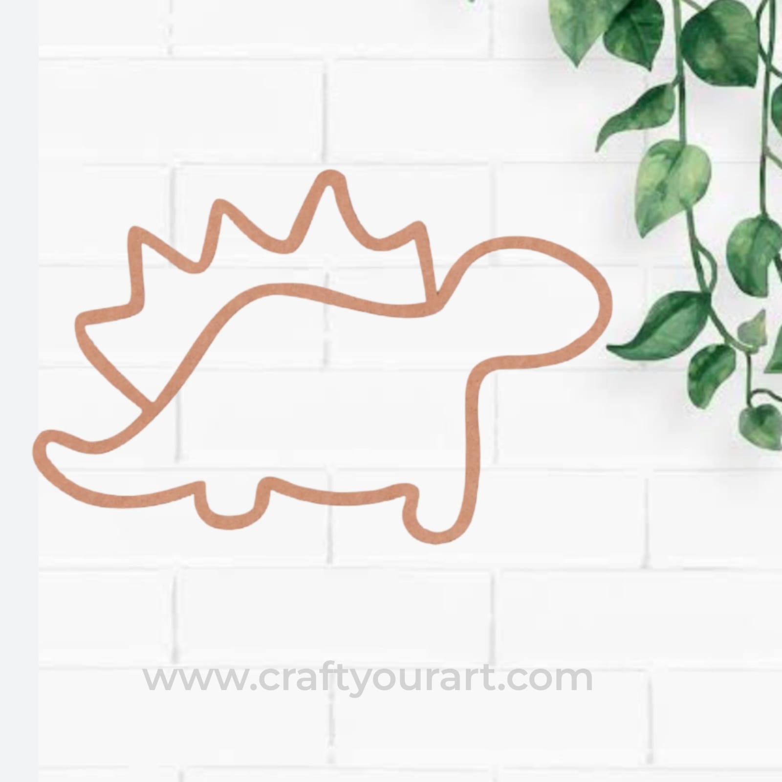 Dinosaur Cutout MDF Design 3
