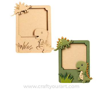 Dinosaur Polaroid MDF frame Design 1