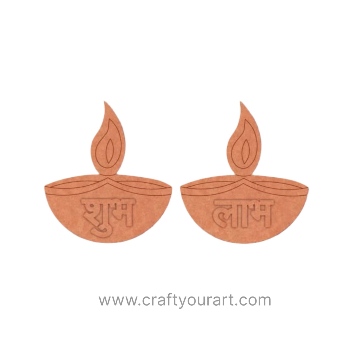 Diya Shubh Labh Pre Marked Base MDF Design 16