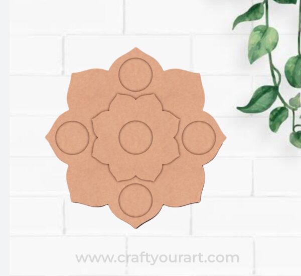 Diya Tealight Holder MDF Design 31