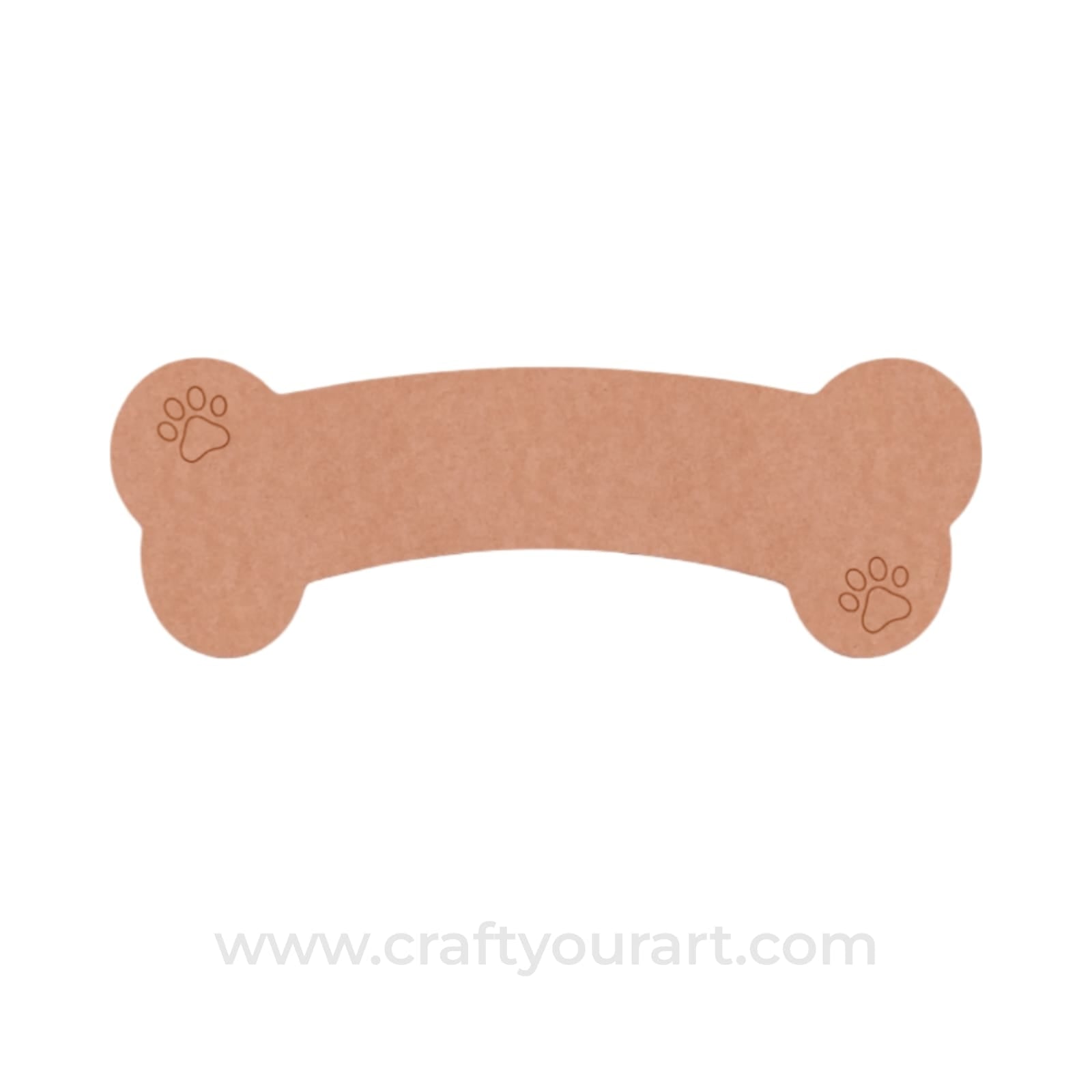 Dog Bone Pre Marked MDF Design 1