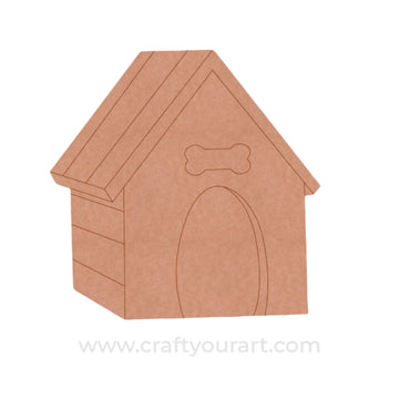 Dog House Pre Marked MDF Design 1