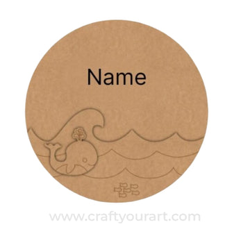 Dolphin Nameplate MDF Design 1