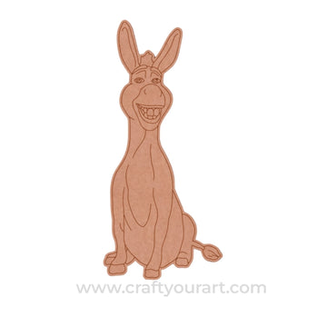 Donkey Shrek Cartoon Pre Marked MDF Design 1