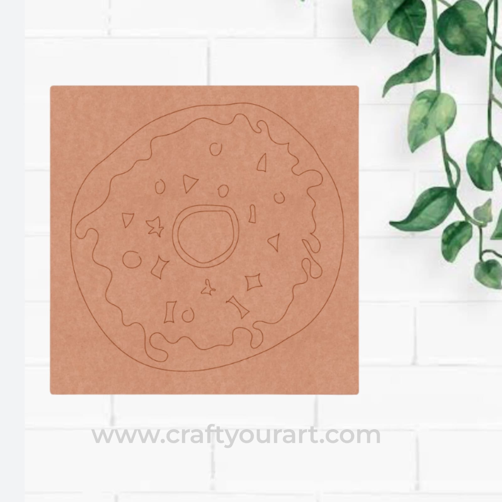 Donut Pre Marked Base MDF Design 1