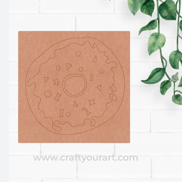 Donut Pre Marked Base MDF Design 1