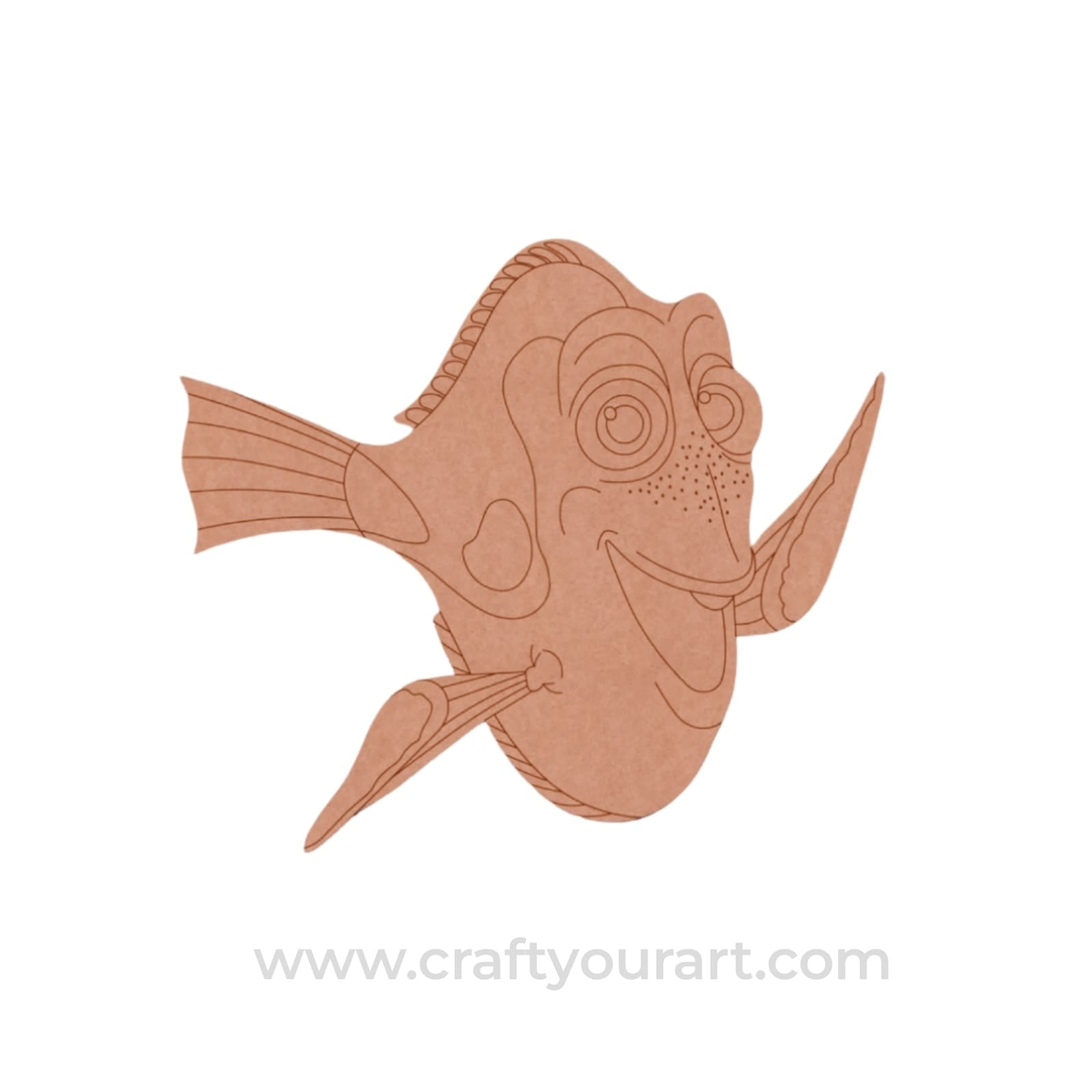 Dory Fish Finding Nemo Cartoon Pre Marked MDF Design 1