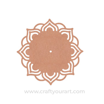 Dot Art Clock Base MDF Design 1