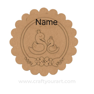 Ducks Nameplate MDF Design 1