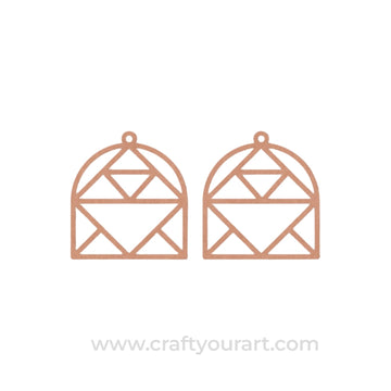 Earrings MDF Design 123
