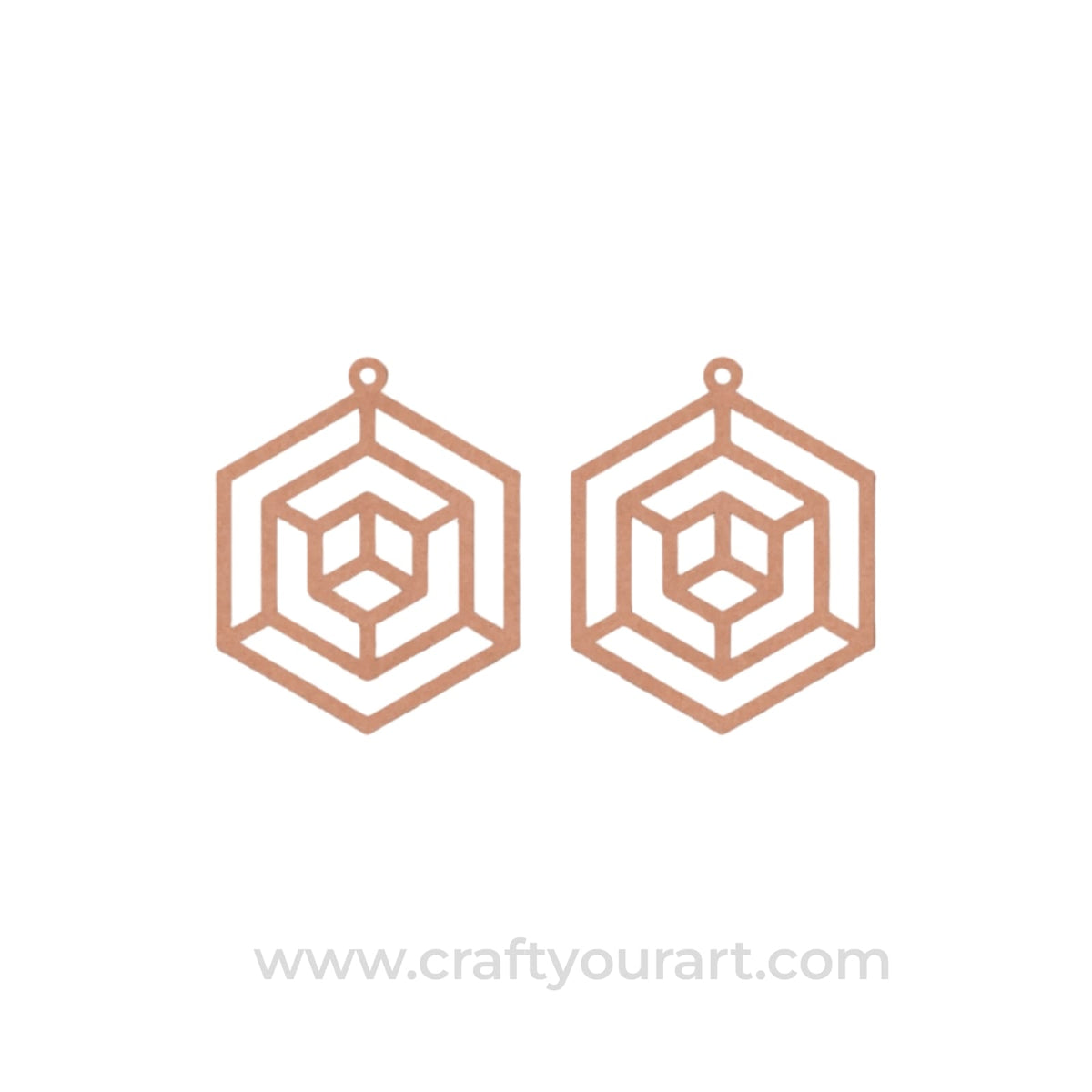 Earrings MDF Design 136