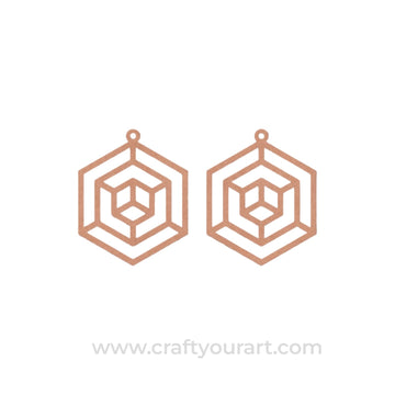 Earrings MDF Design 136