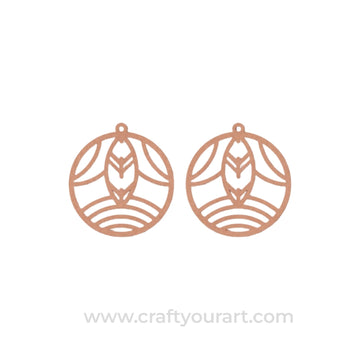 Earrings MDF Design 137