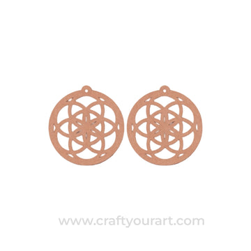 Earrings MDF Design 226