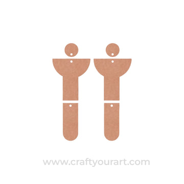 Earrings MDF Design 244