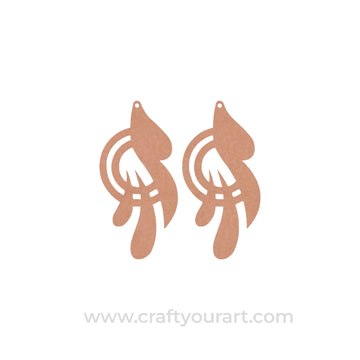 Earrings MDF Design 284