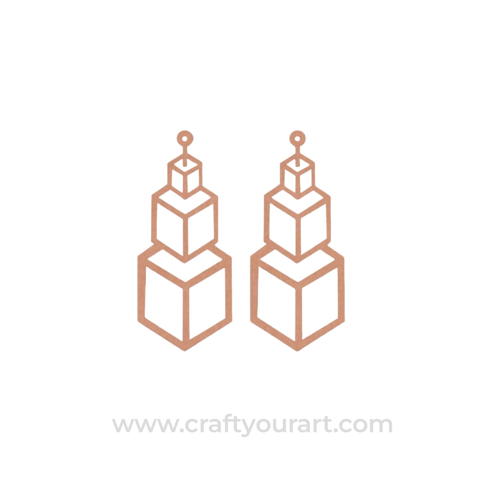 Earrings MDF Design 294