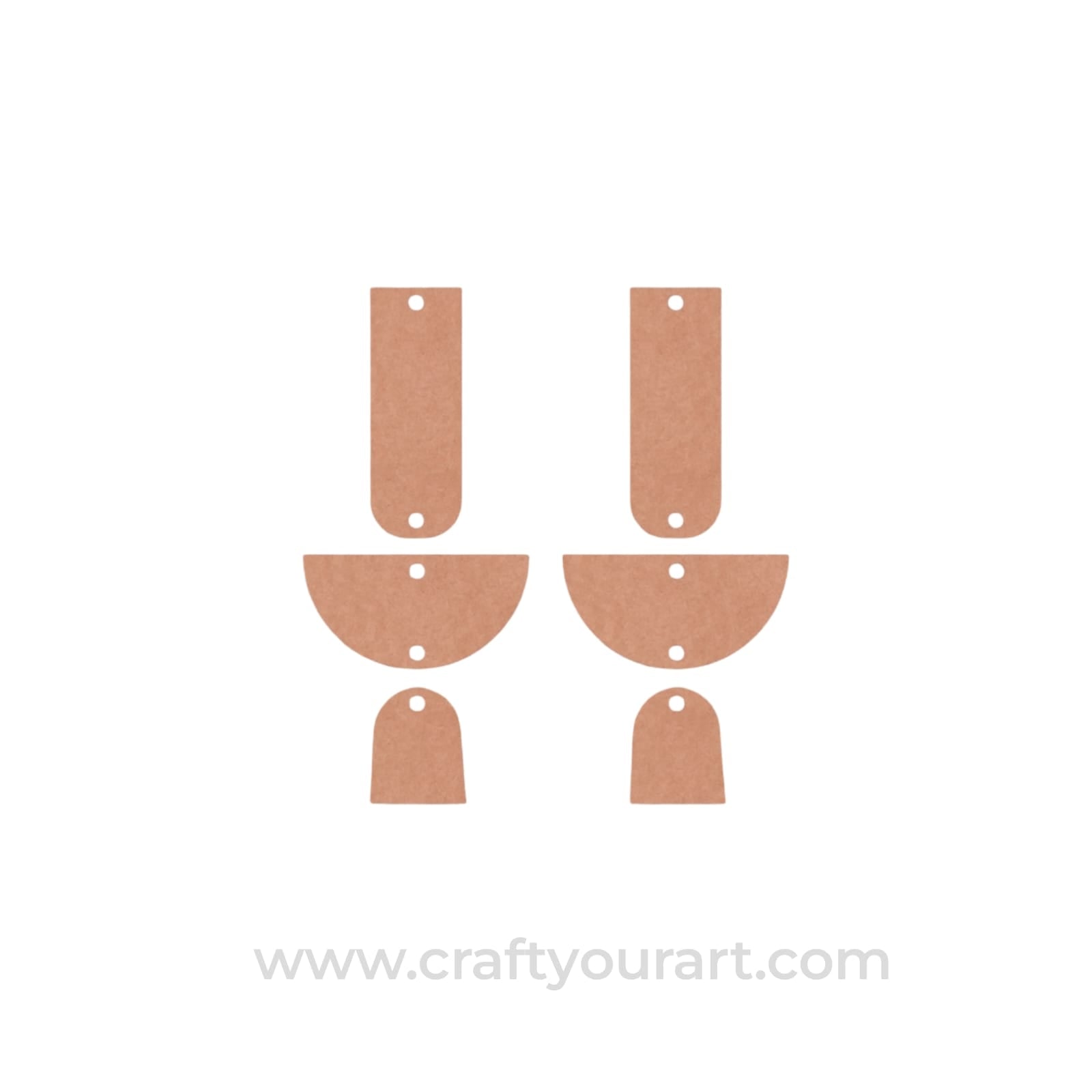 Earrings MDF Design 303