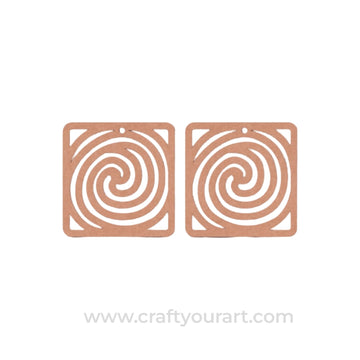 Earrings MDF Design 92
