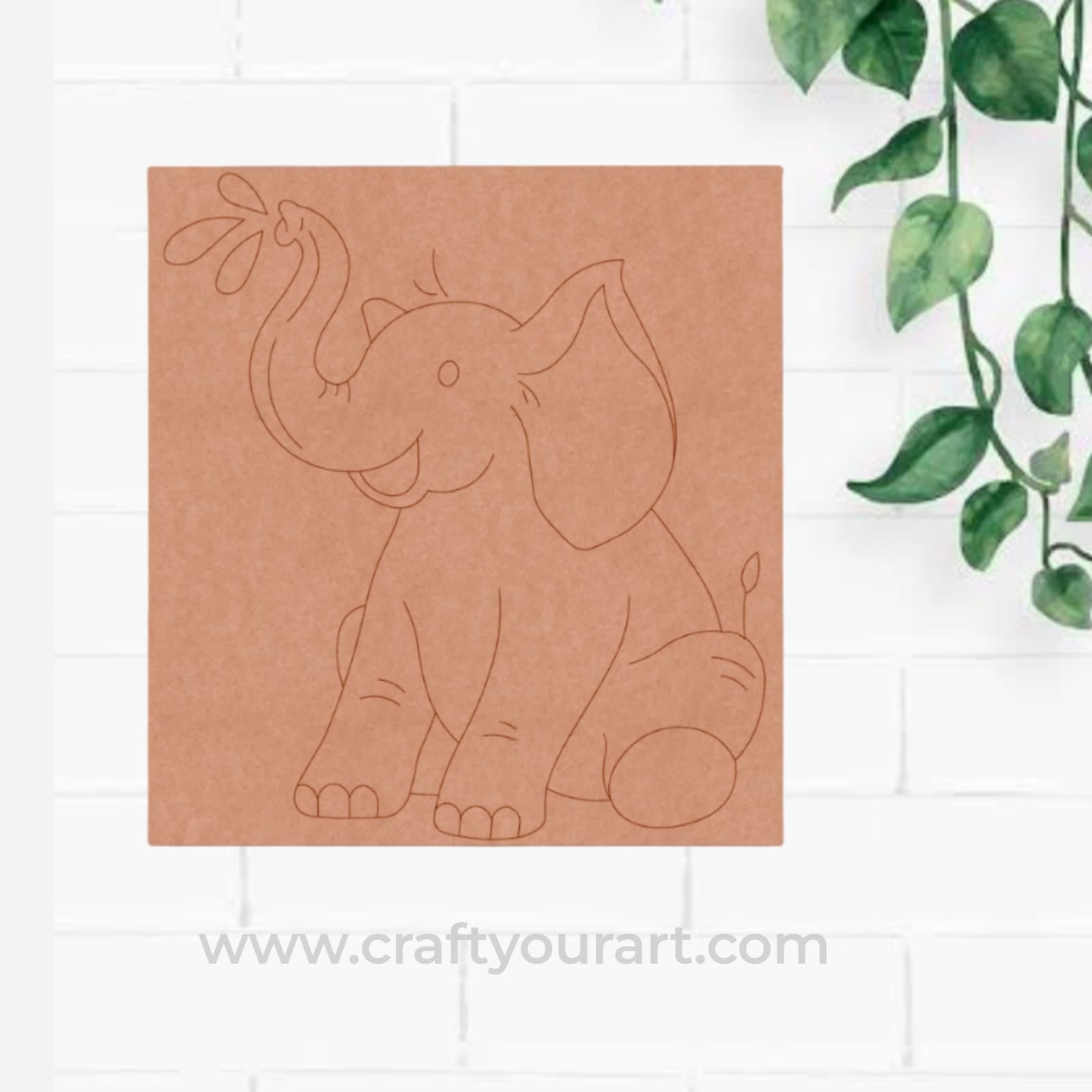 Elephant Pre Marked Base MDF Design 3
