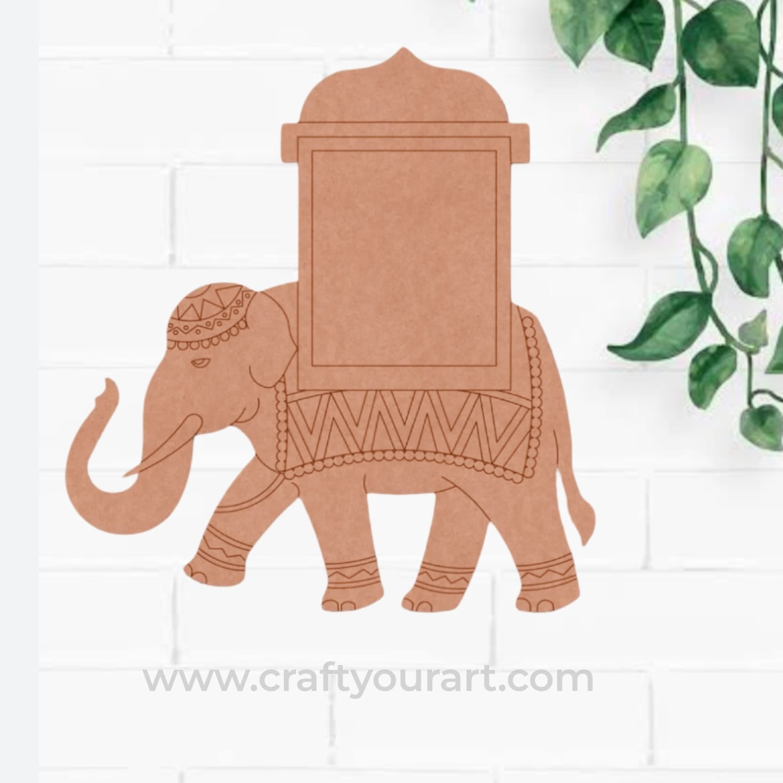 Elephant Pre Marked Frame MDF Design 1