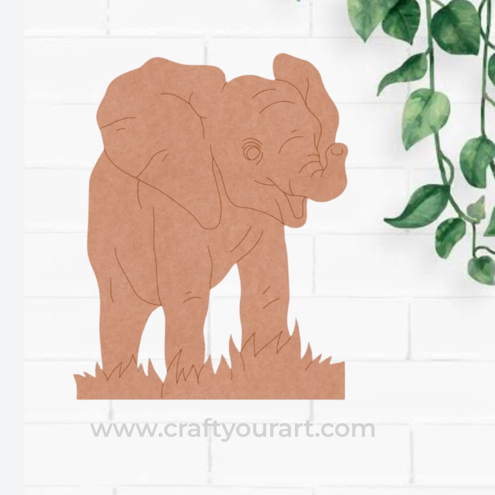 Elephant Pre Marked MDF Design 23