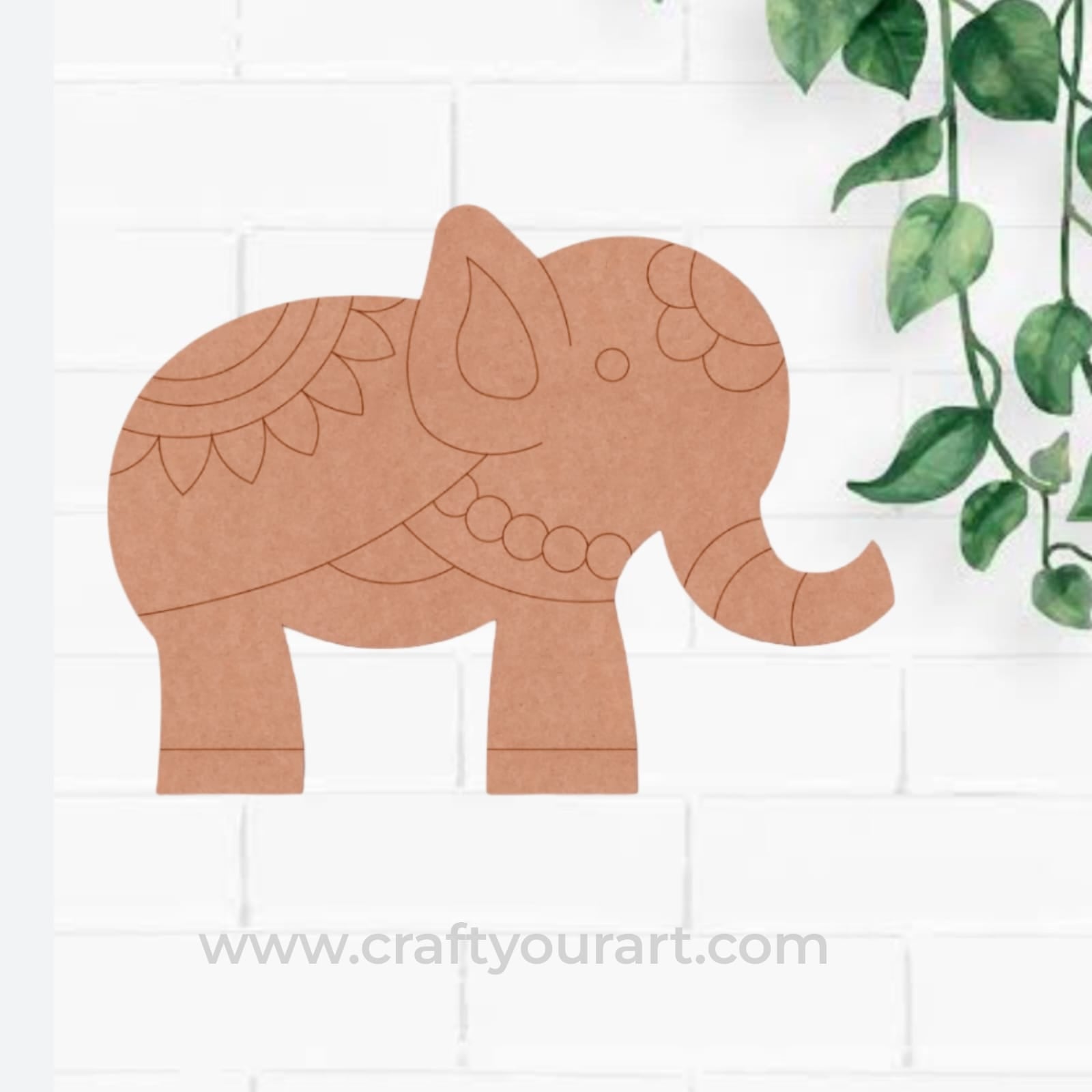 Elephant Pre Marked MDF Design 25