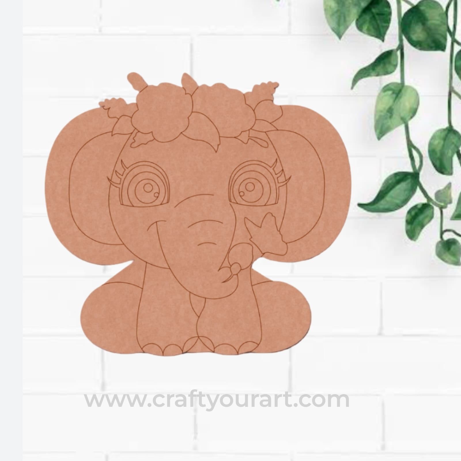 Elephant Pre Marked MDF Design 6