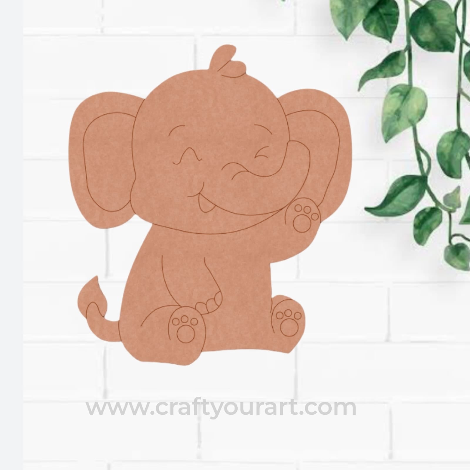 Elephant Pre Marked MDF Design 9
