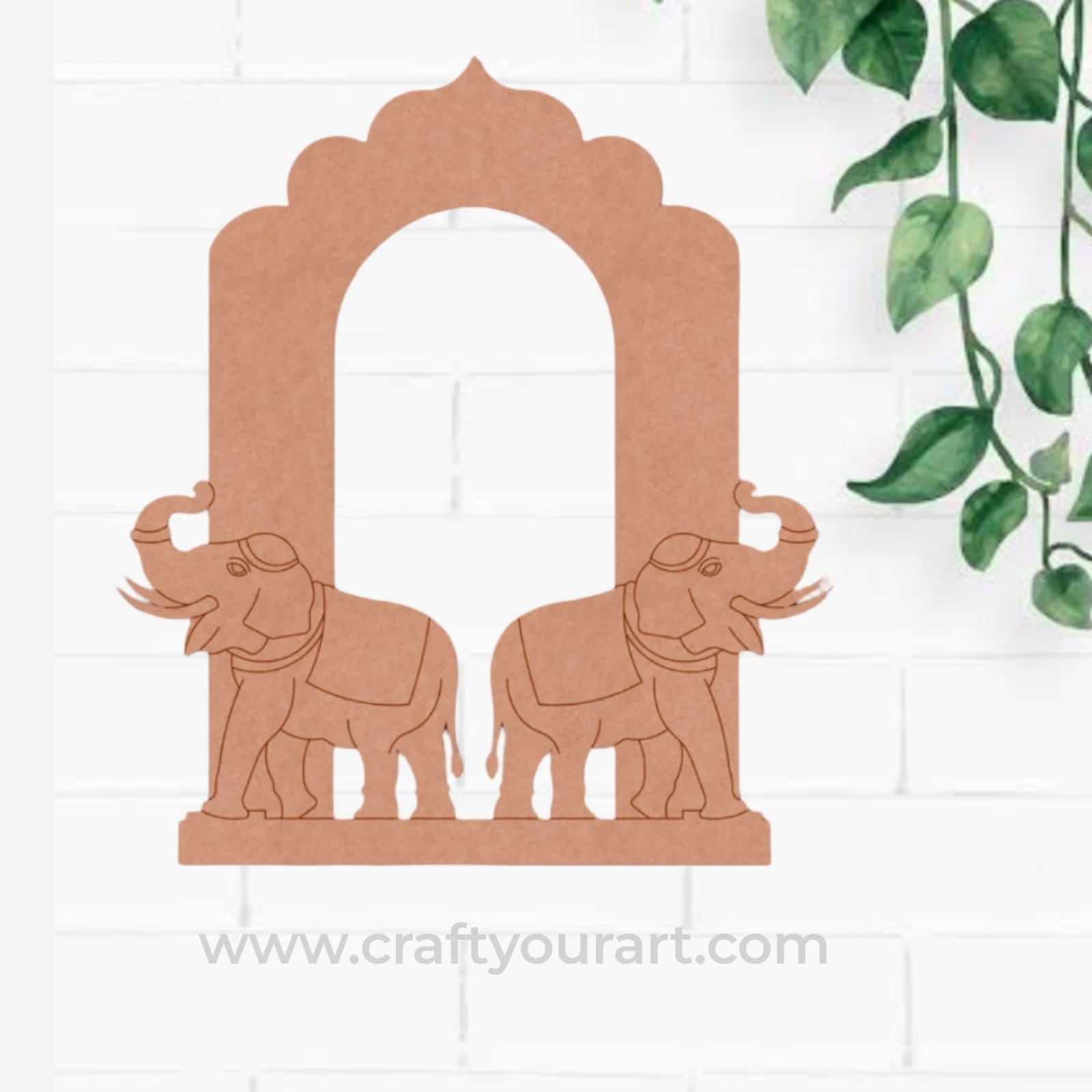 Elephants Pre Marked Base MDF Design 1